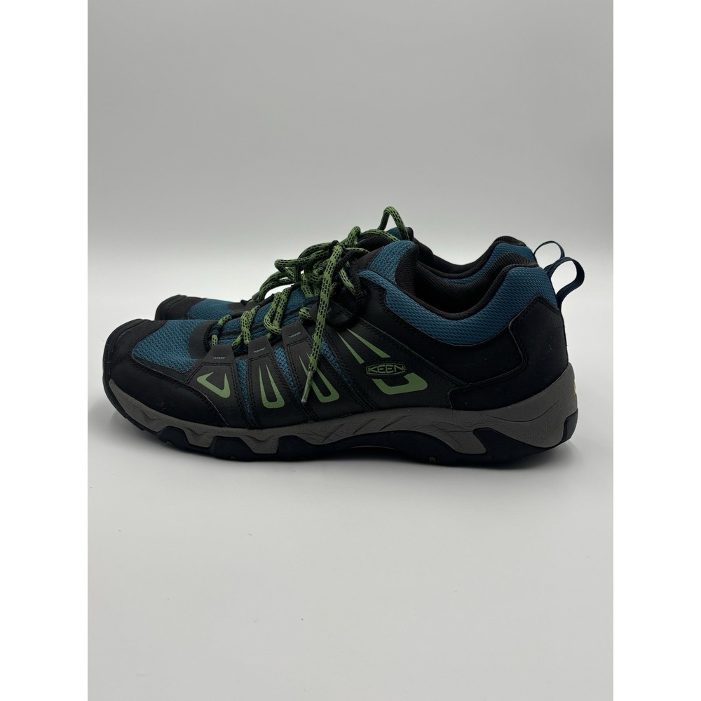 KEEN Men's Trail Hiking Shoes Size 15 Black Blue Green Lightweight Outdoor